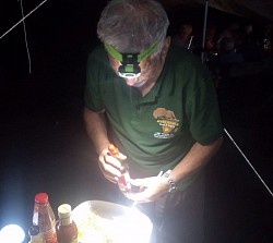 Dinner in camp